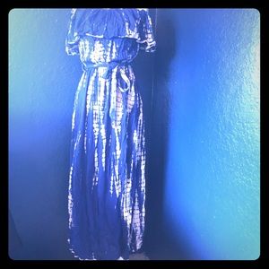 Sage the label tie dye off the shoulder dress